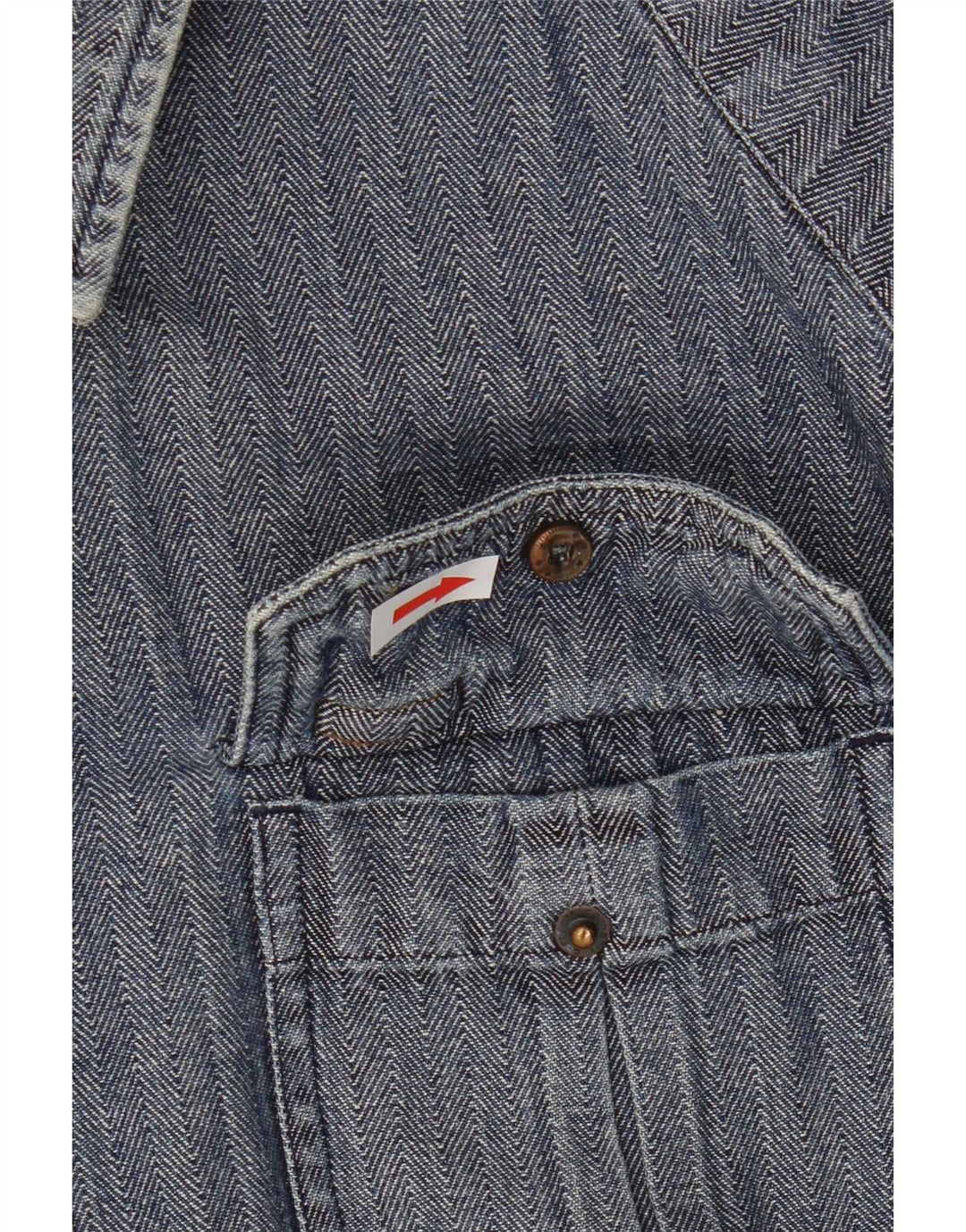 Carhartt Chemise Slim Fit pour hommes en coton à chevrons bleu grand