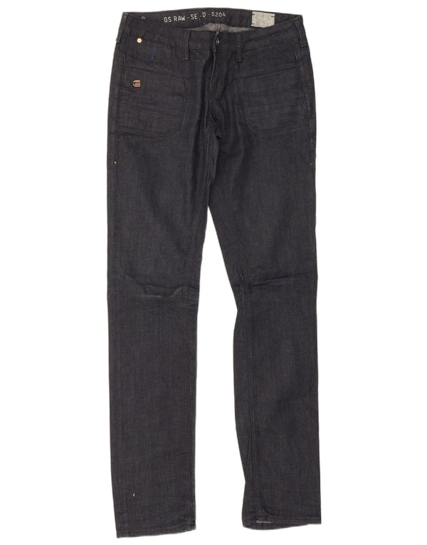 G-Star Femme 3301 Jean Droit W31 L34 Bleu Marine Coton