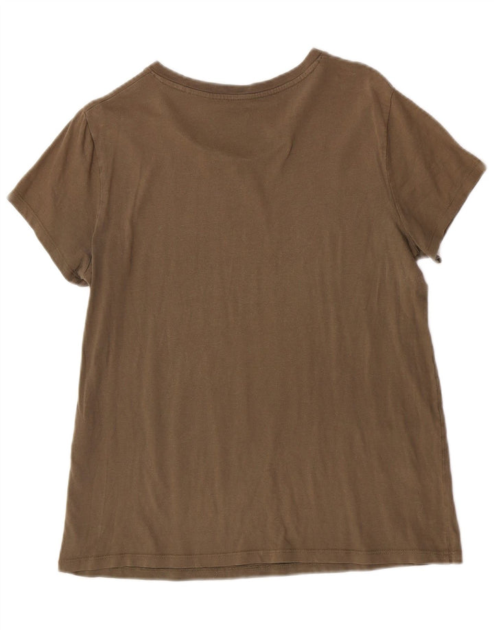 Levi's T-Shirt Graphique Femme UK 14 Kaki Moyen