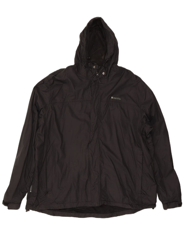 Mountain Warehouse Veste de pluie à capuche pour homme UK 46 3XL Noir Nylon