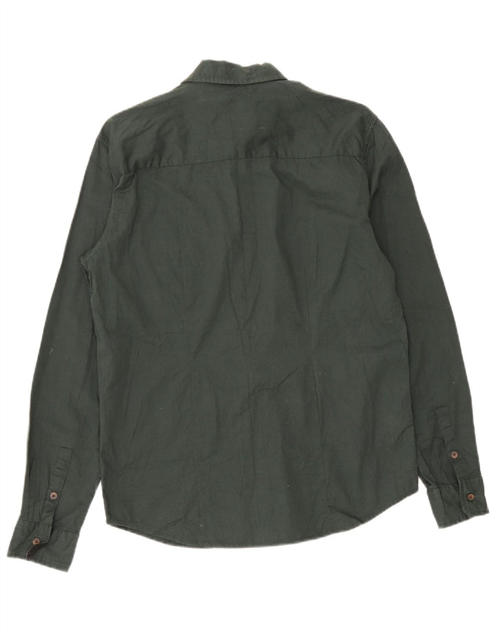 Wrangler Chemise Slim Femme UK 14 Coton Vert Moyen