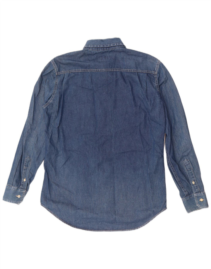KEEGAN Chemise en Jean Homme Grand Bleu Coton