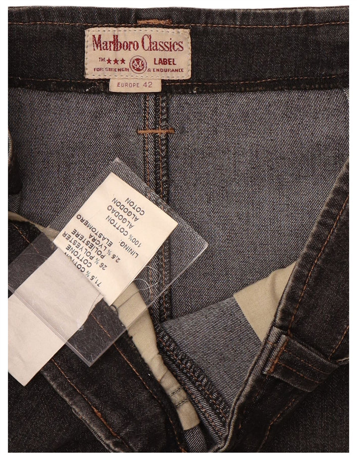 MARLBORO CLASSICS Jupe longue en jean taille haute pour femme EU 42 XL W28 Gris