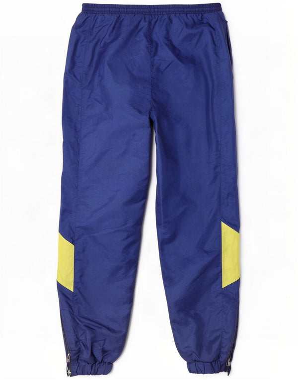 Vintage Pantalon de survêtement pour homme Joggers XL Bleu Colourblock Polyamide