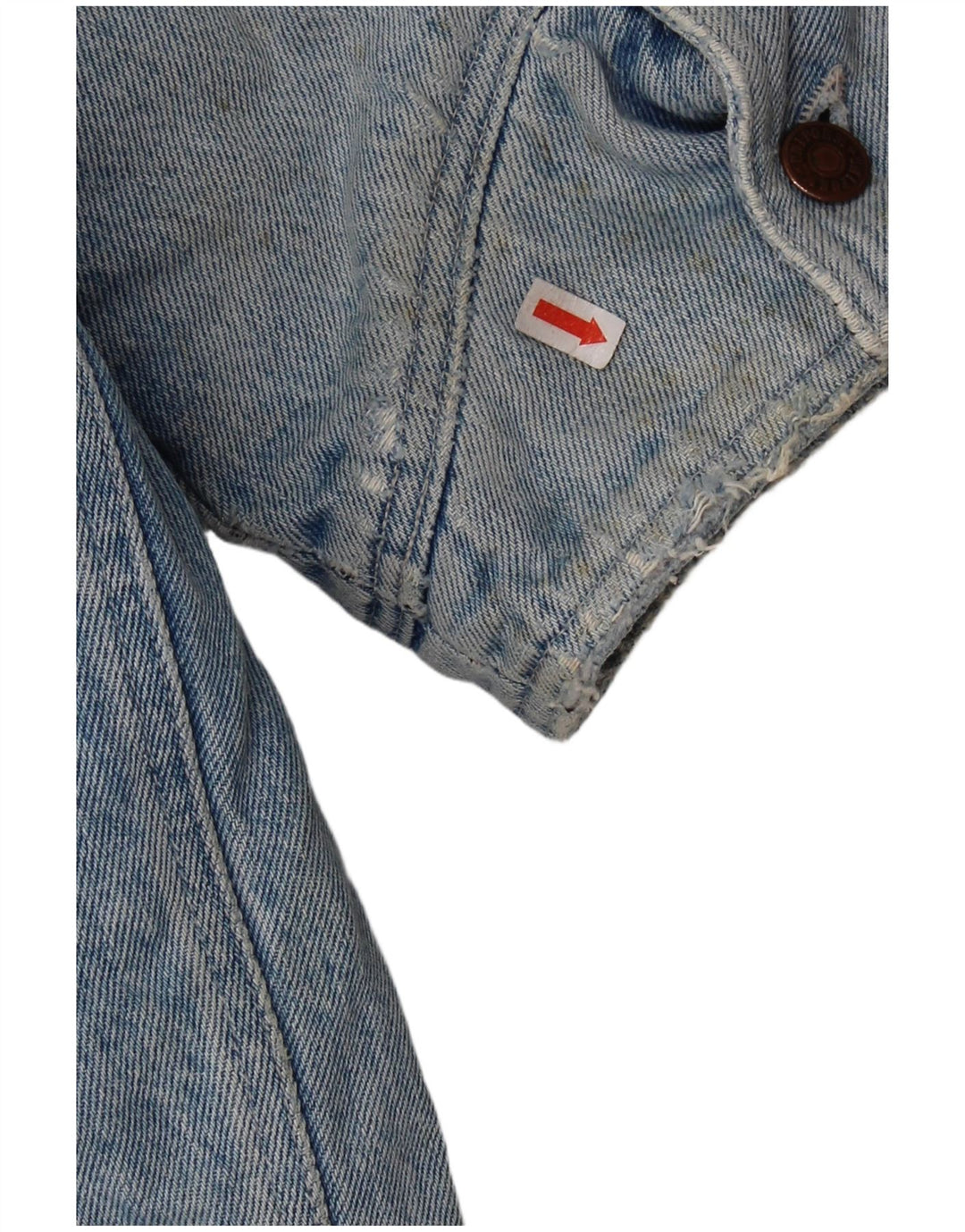 Uniforme Veste Sherpa en jean pour homme UK 42 XL Bleu