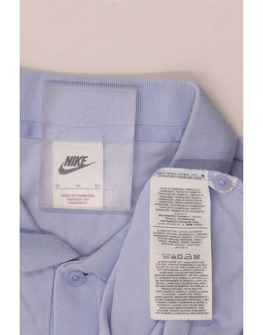 Polo Nike Homme XL Bleu Coton