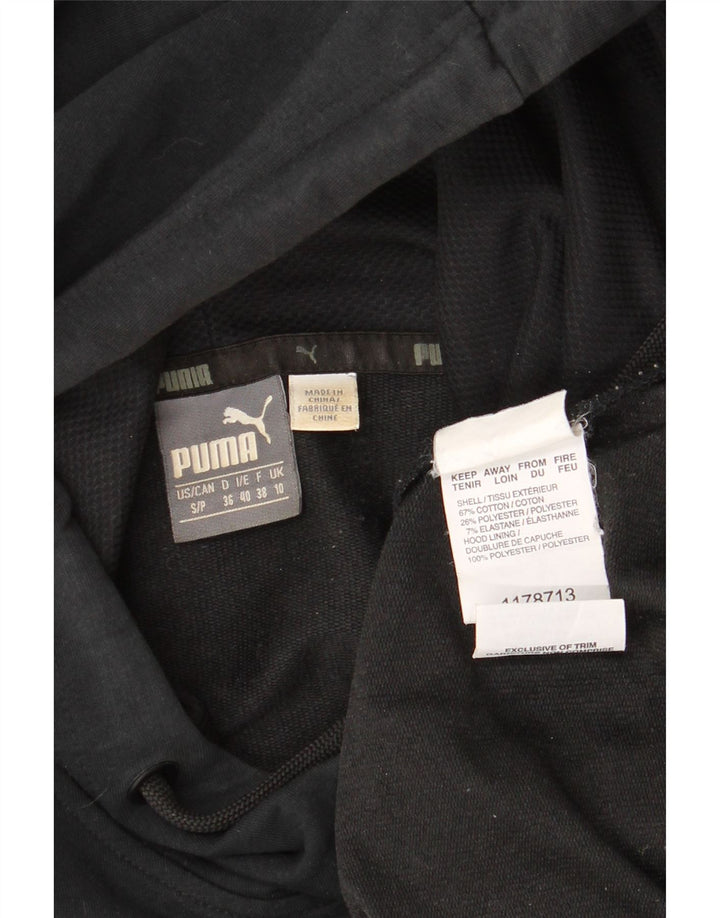 PUMA Sweat à capuche pour femme UK 10 Small Noir Coton