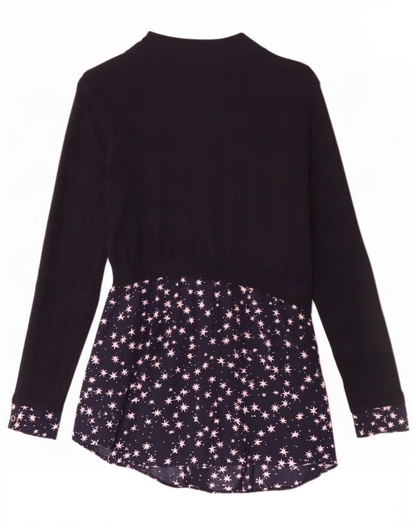 MINT VELVET Robe basique à motif abstrait pour femme UK 10 Petit Bleu marine