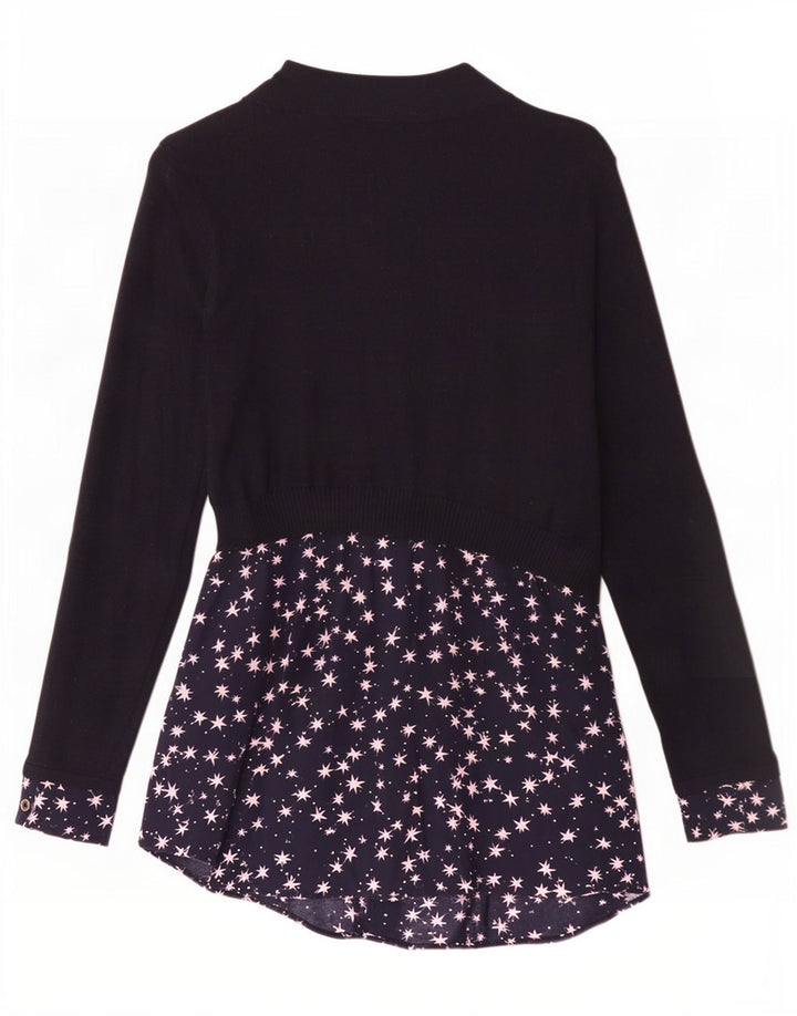 MINT VELVET Robe basique à motif abstrait pour femme UK 10 Petit Bleu marine