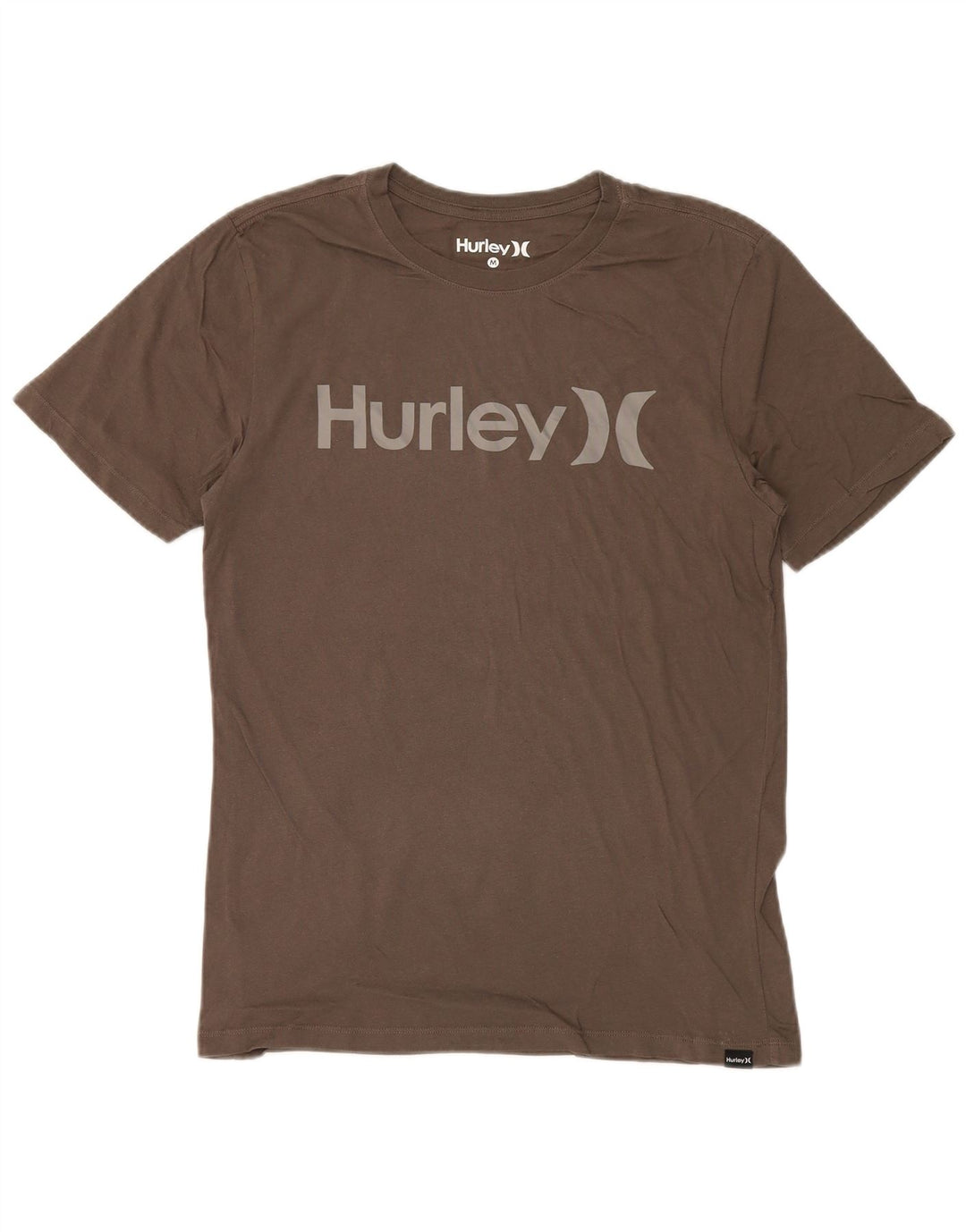 Hurley T-Shirt Graphique Homme Marron Moyen Coton