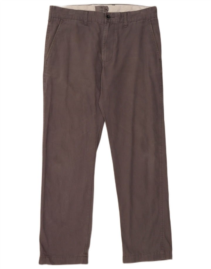 Marks & Spencer Pantalon Chino Droit Homme W32 L29 Gris Coton
