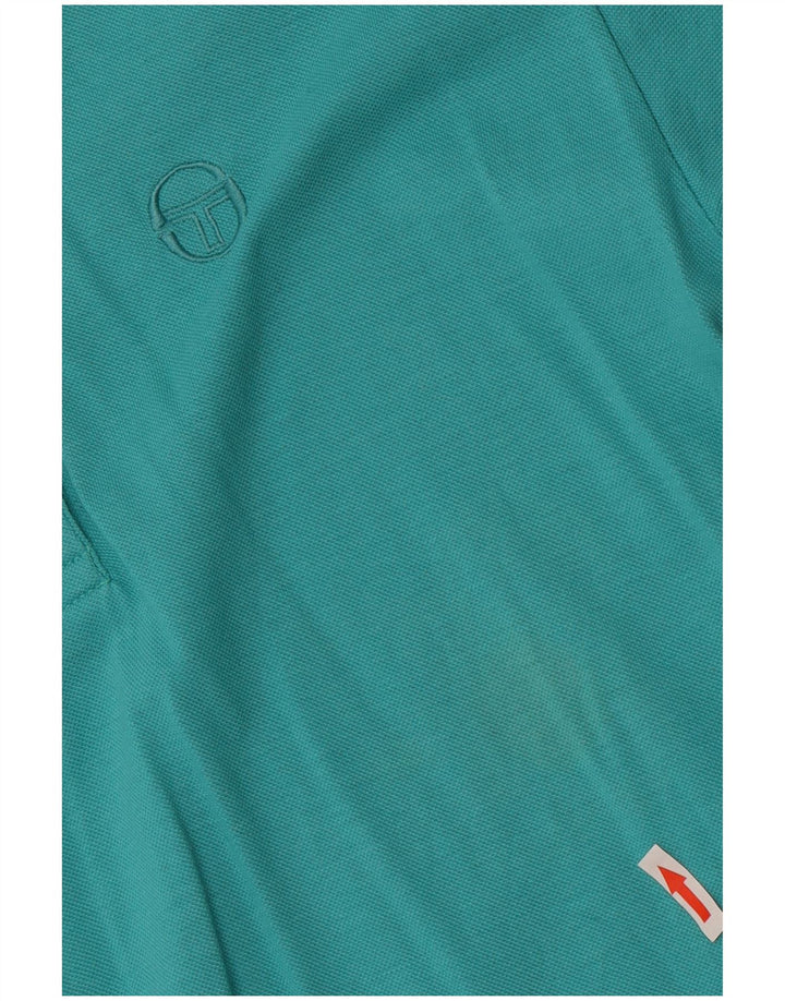 Sergio Tacchini Polo Homme EU 38 Bleu Moyen Coton