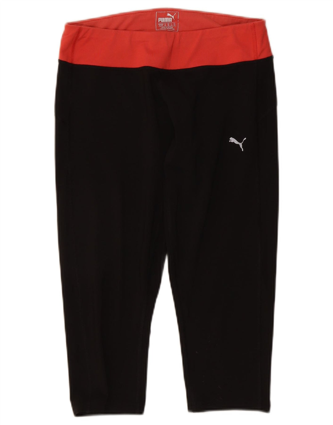 Puma Legging Capri Femme UK 46 Large Noir Colorblock Polyester