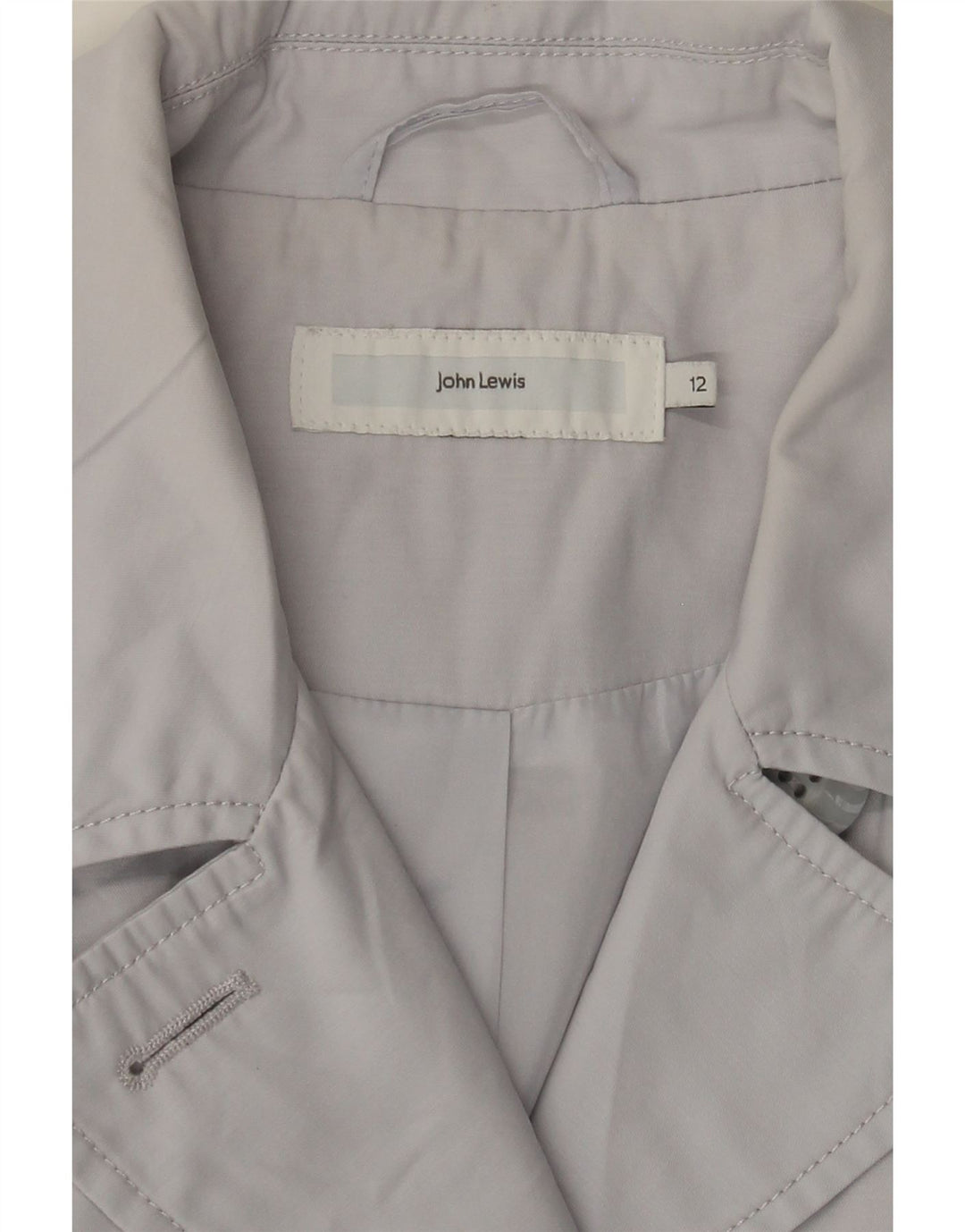 JOHN LEWIS Trench-coat pour femme UK 12 Gris moyen