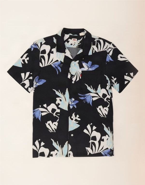 Levi's Chemise à Manches Courtes Relaxed Homme Noir Petit Lycra Floral