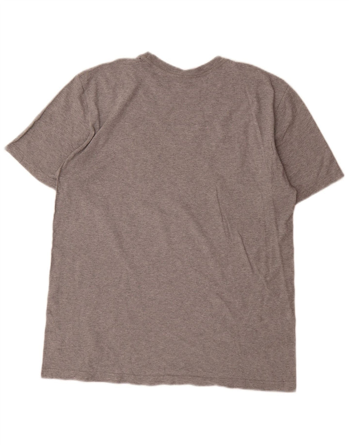 Nike T-shirt graphique pour homme, grand, gris moucheté
