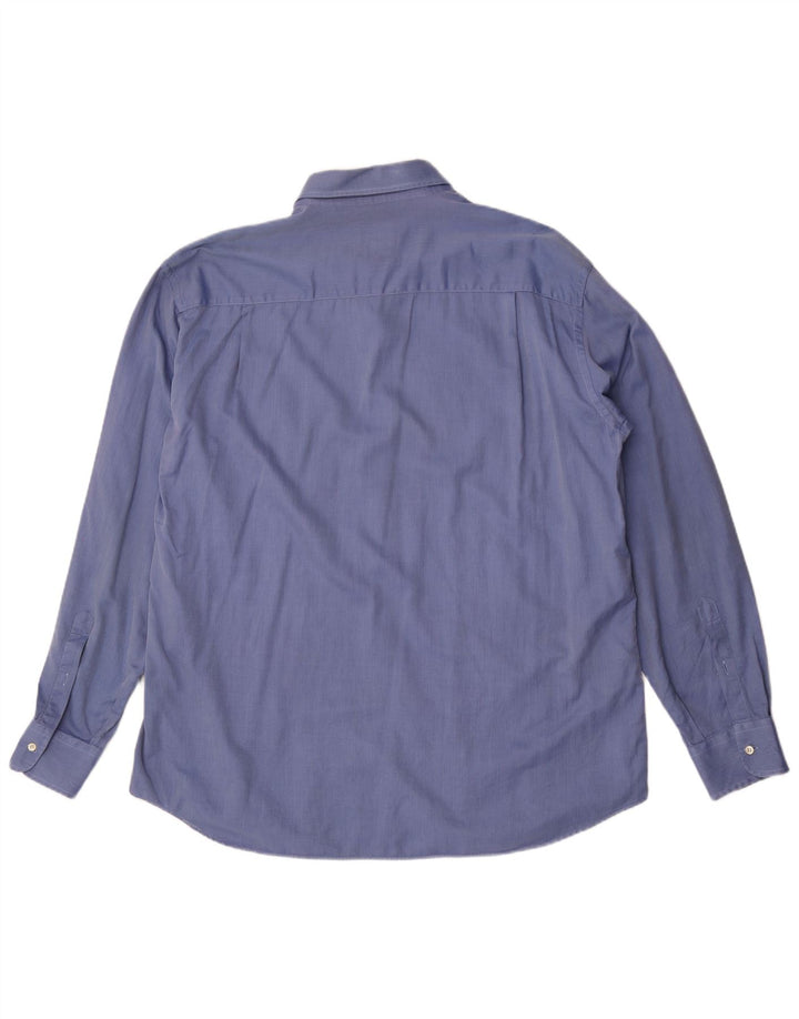 Chemise homme Sea & Sky taille 44 XL coton à chevrons bleu