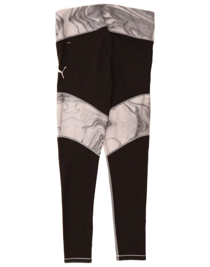 Puma Leggings pour femme UK 16 Large Noir Colorblock