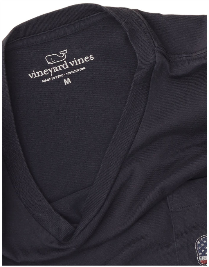 Vineyard Vines T-Shirt Graphique USA Homme Bleu Marine Moyen Coton