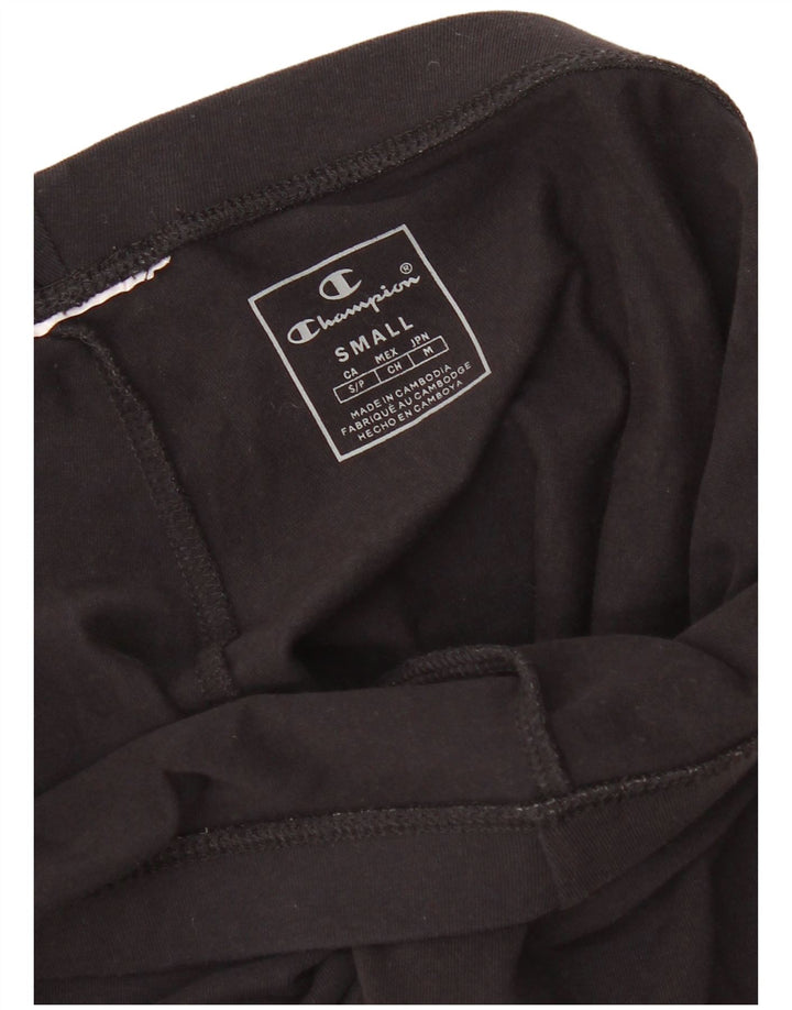 Champion Legging Capri Graphique Femme UK 10 Petit Noir
