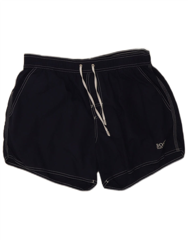 Hugo Boss Short de bain en polyamide bleu marine moyen