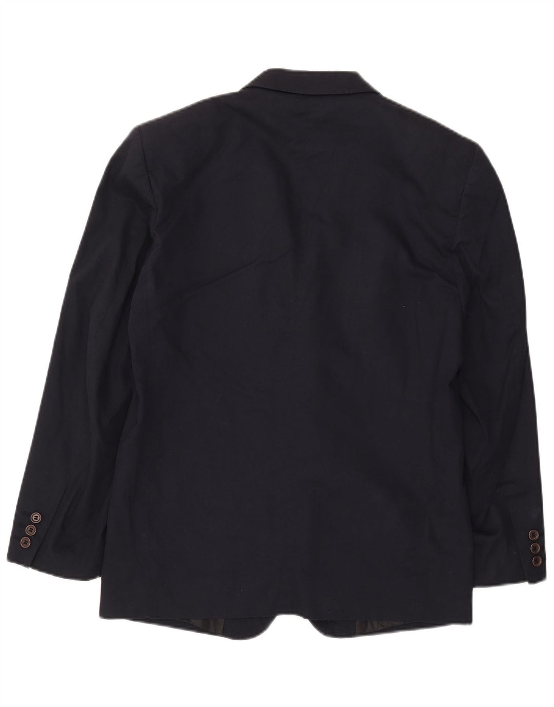Stefanel Veste blazer à 2 boutons pour homme UK 38 Bleu marine moyen en coton