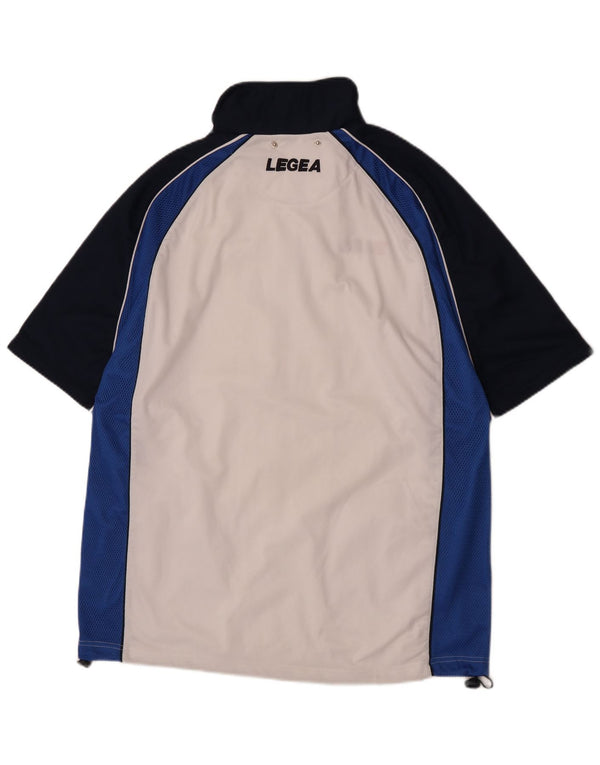 Legea Hommes Graphique Manches Courtes Survêtement Top Veste XL Blanc Colorblock