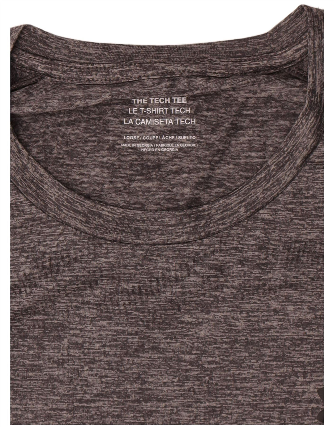 Under Armour T-Shirt Homme Top 2XL Gris Moucheté Polyester