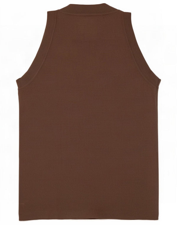 Zara Womens Crop Vest Top UK 10 Small Brown