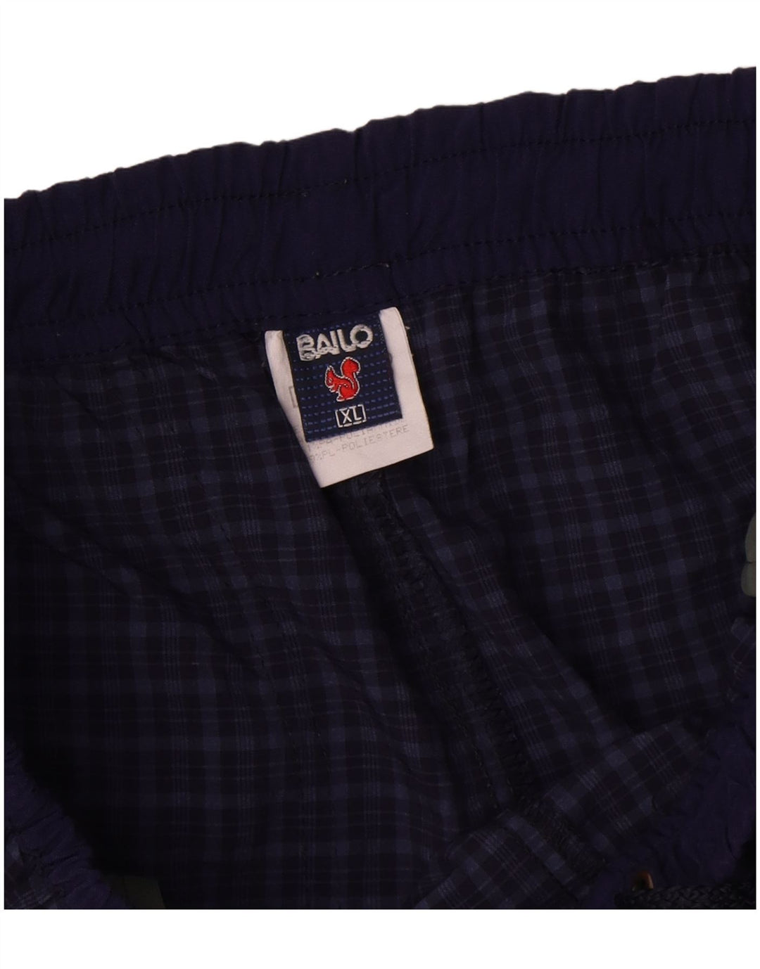 Bailo Pantalon Cargo Droit XL Bleu Marine à Carreaux Polyamide Homme
