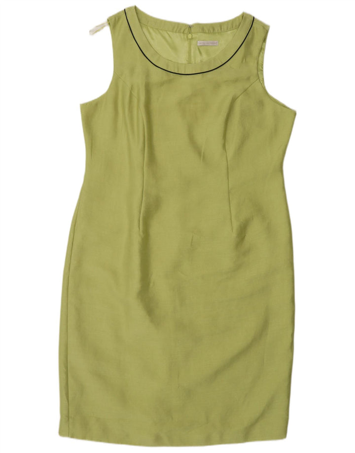 Jacques Vert Robe fourreau sans manches pour femme UK 18 XL Vert Polyester