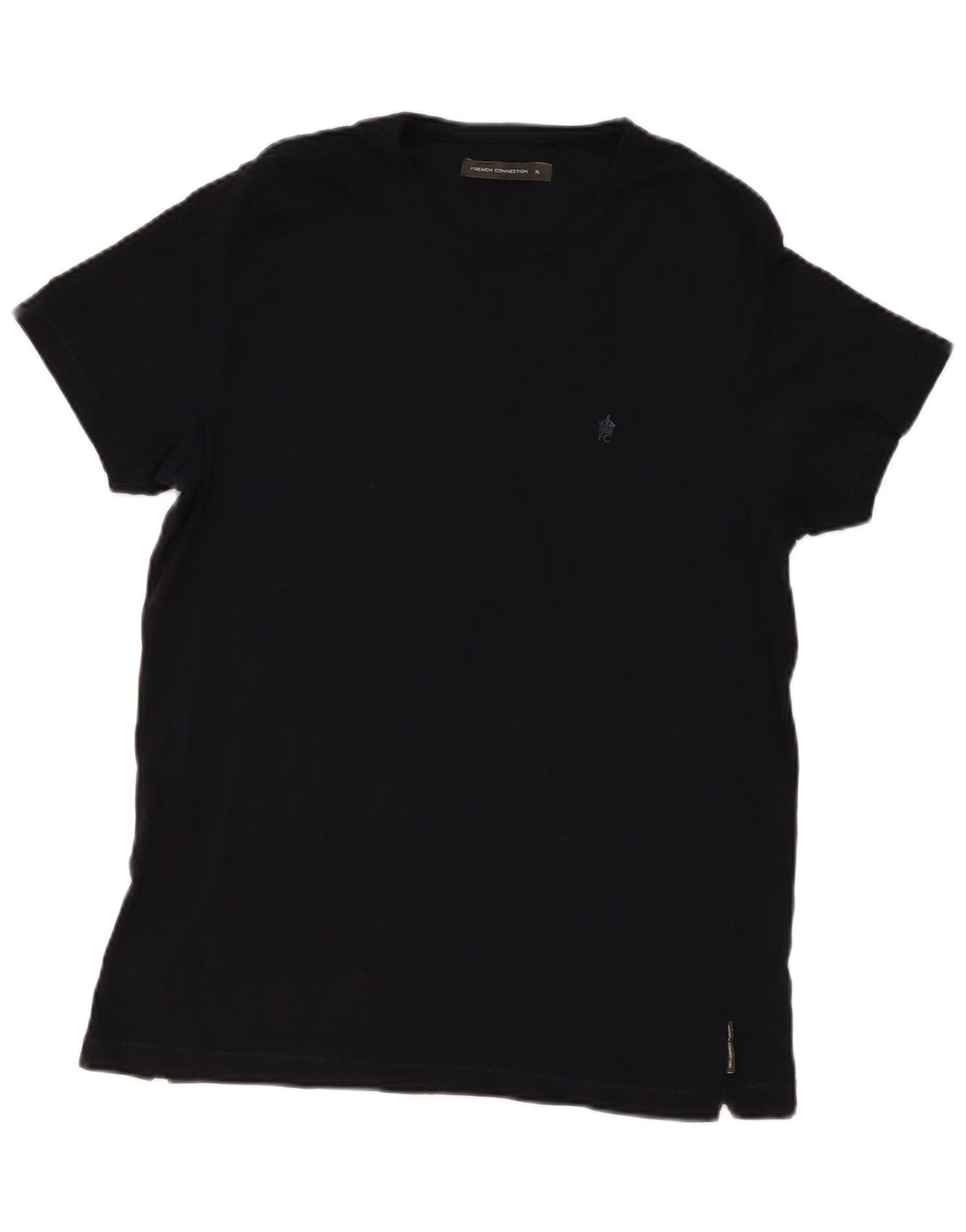 French Connection T-Shirt Homme Haut XL Noir Coton