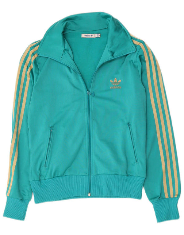 Adidas Veste de survêtement graphique pour femme IT 46 Vert moyen Polyester