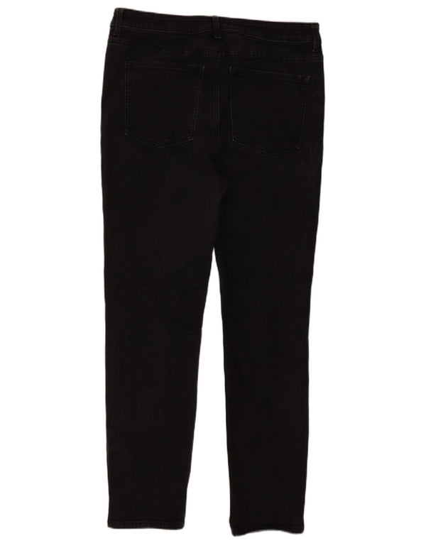 Marks & Spencer Womens The Lily Slim Jeans UK 16 Large W36 L30 Black Cotton
