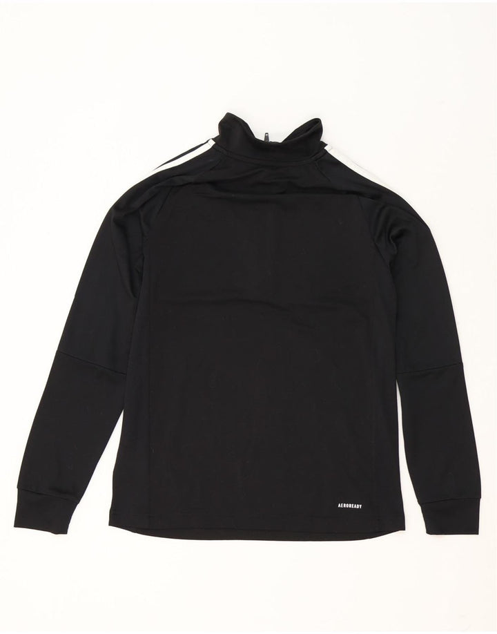 Adidas Haut de Survêtement Aeroready Zip Neck Pull Garçon 13-14 Ans Noir