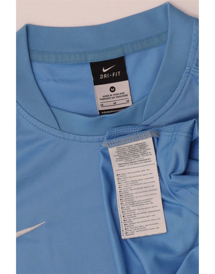 Nike Homme Dri Fit T-Shirt Haut Bleu Moyen Polyester