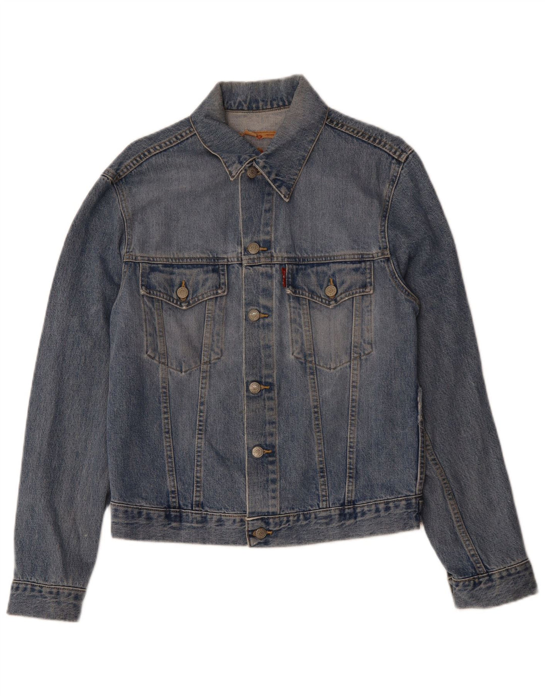 LEVI'S Veste en Jean Homme UK 38 Bleu Moyen Coton