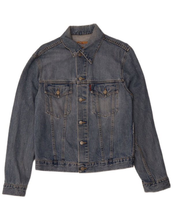 LEVI'S Veste en Jean Homme UK 38 Bleu Moyen Coton
