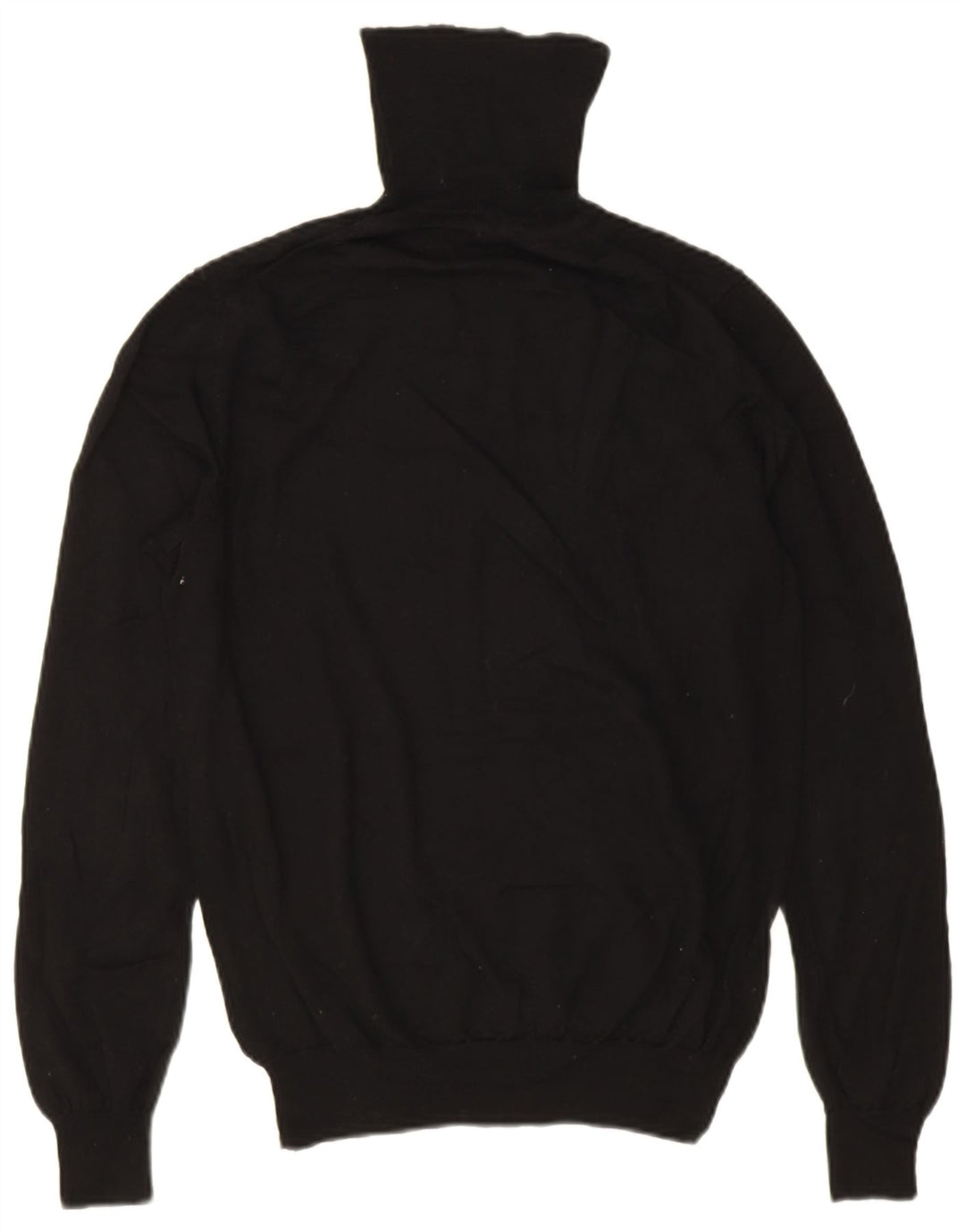 Jaeger Pull col roulé pour femme UK 14 Laine mérinos noir moyen