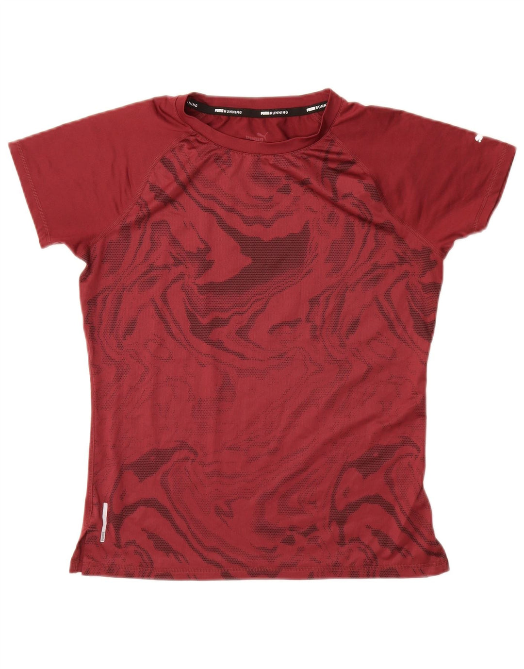 PUMA T-Shirt à Motif Abstrait Homme Petit Bordeaux
