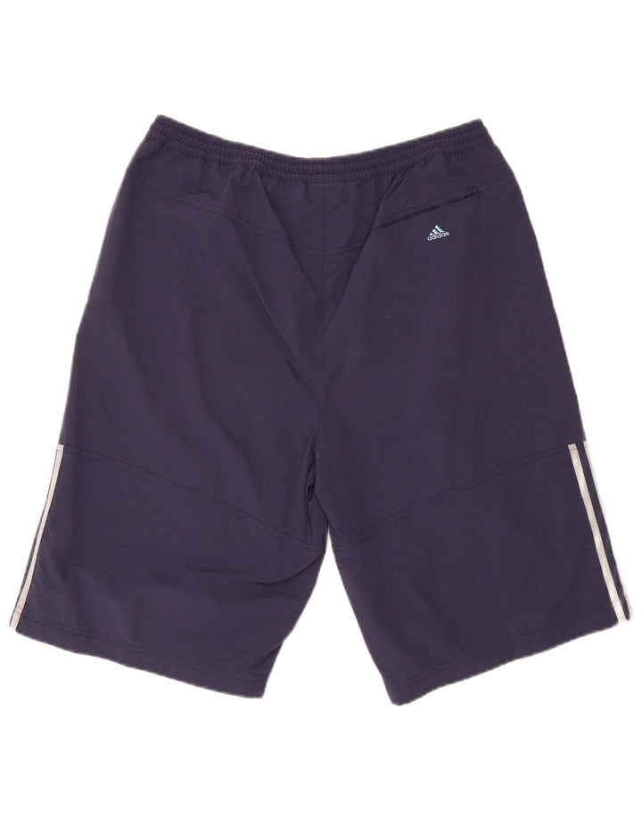 ADIDAS Short de sport pour hommes, grand, bleu marine, polyester