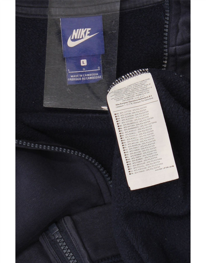 Nike Veste de survêtement pour homme en coton color block Bleu marine Taille L