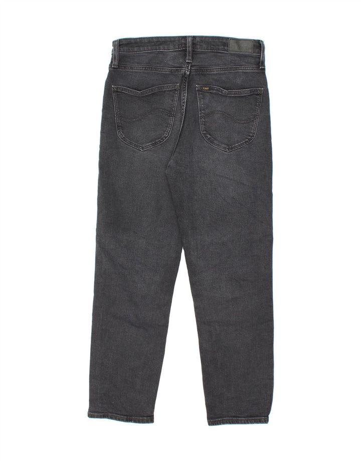 LEE Womens Carol Straight Jeans W28 L26 Black Cotton Vintage Lee and Second-Hand Lee from Messina Hembry 