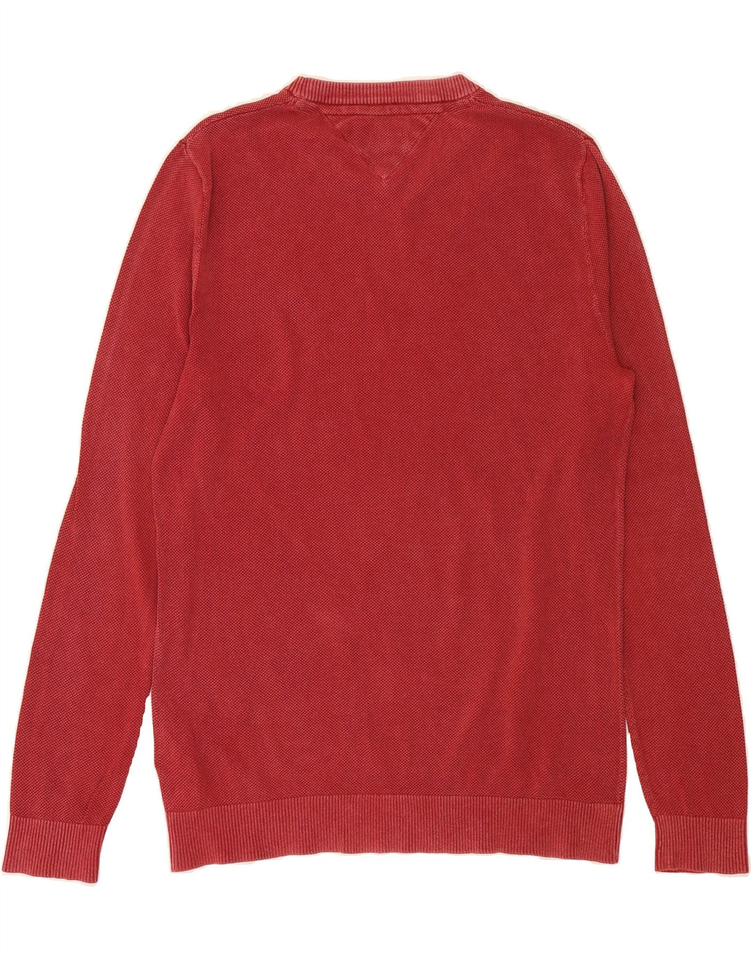 TOMMY HILFIGER Mens Top Long Sleeve Large Red Cotton Vintage Tommy Hilfiger and Second-Hand Tommy Hilfiger from Messina Hembry 