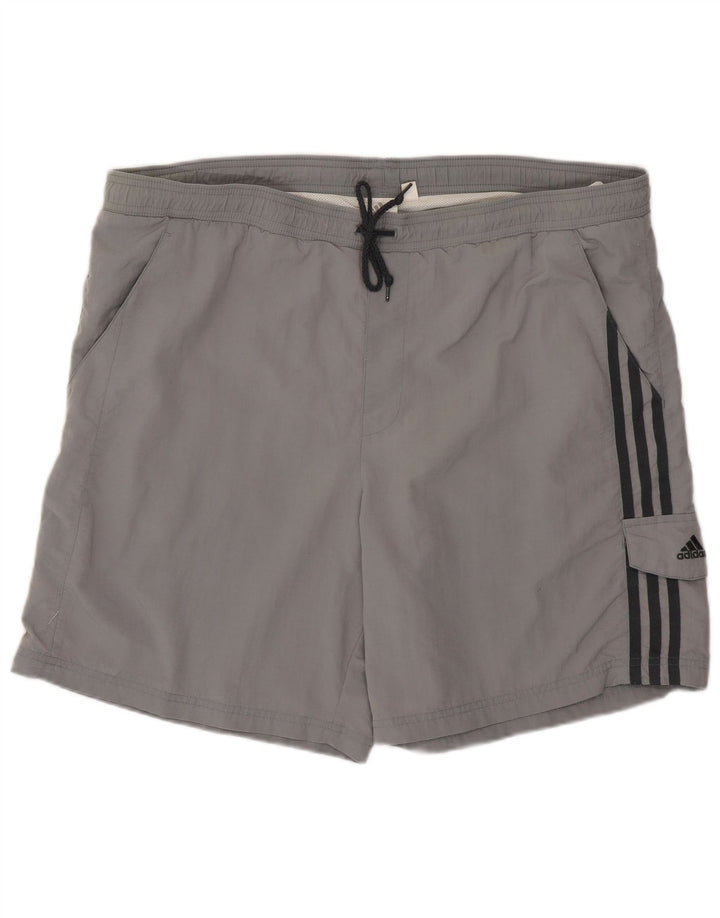 Adidas Short de bain homme grand gris polyamide