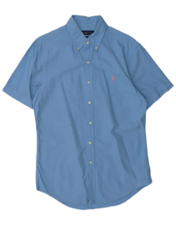 Ralph Lauren Polo Slim Fit à manches courtes pour homme en coton bleu moyen