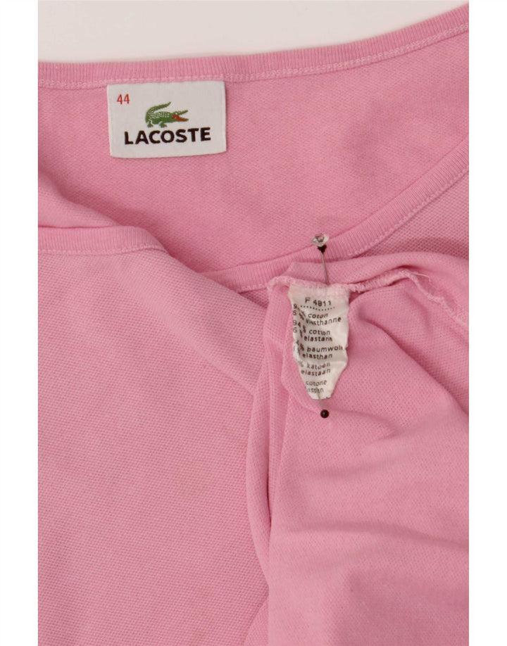 Lacoste Femme Débardeur Taille 44 Grand Coton Rose
