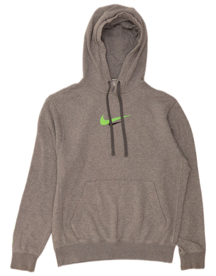 Nike Pull à capuche graphique pour homme Petit coton gris