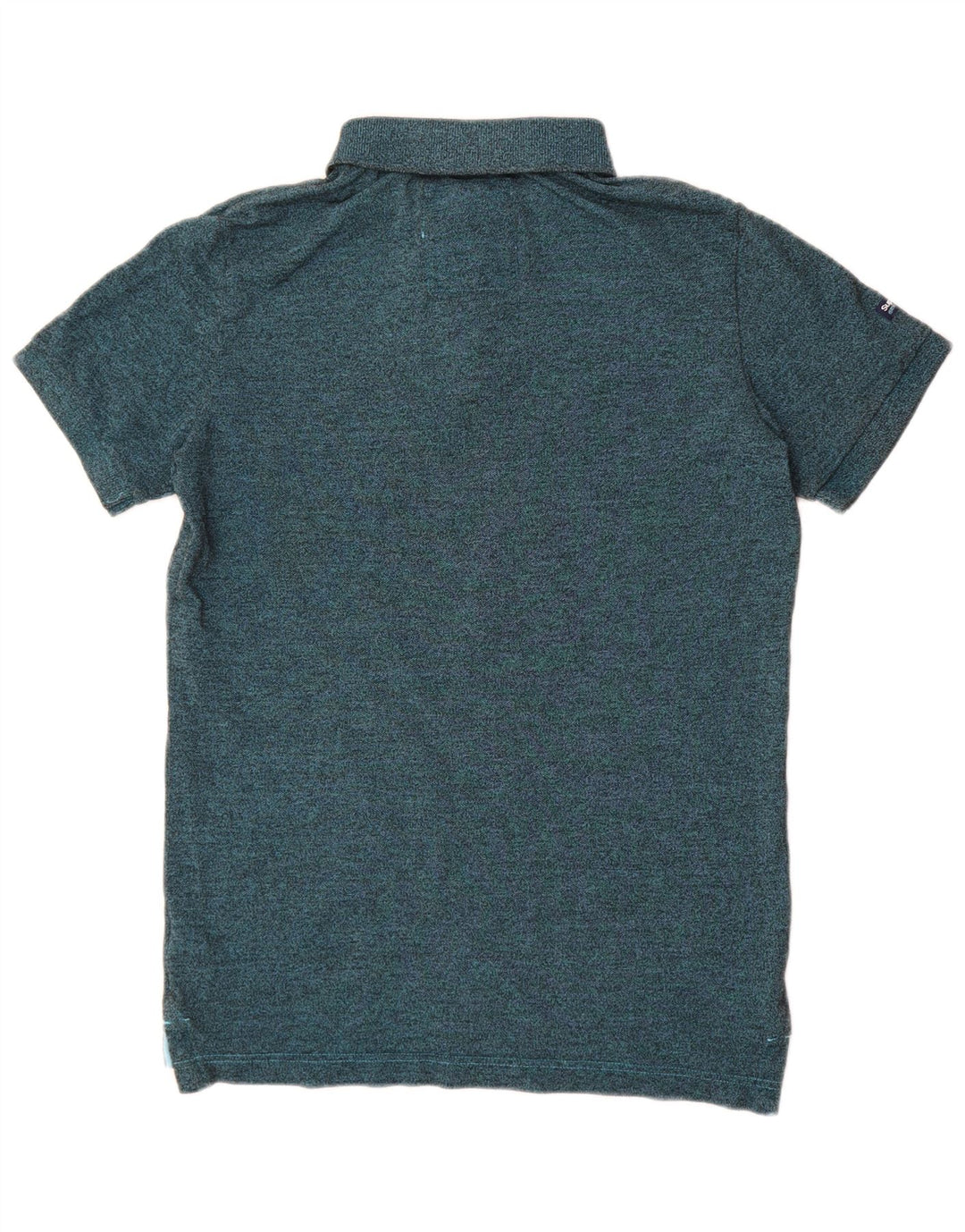 Superdry Polo Homme Vert Moyen Moucheté Polyester