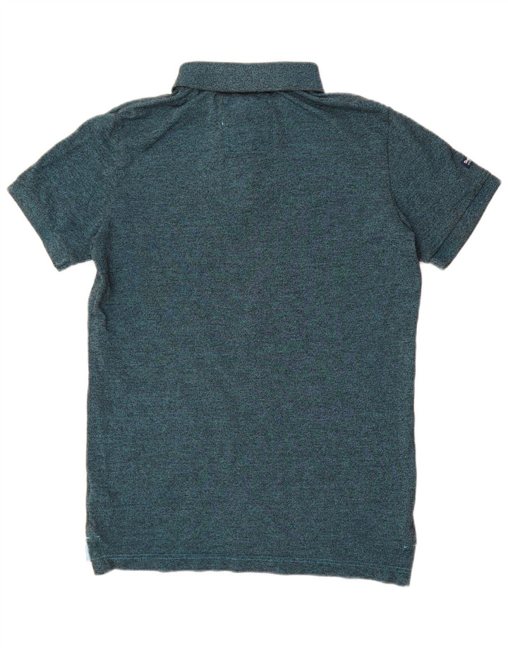 Superdry Polo Homme Vert Moyen Moucheté Polyester